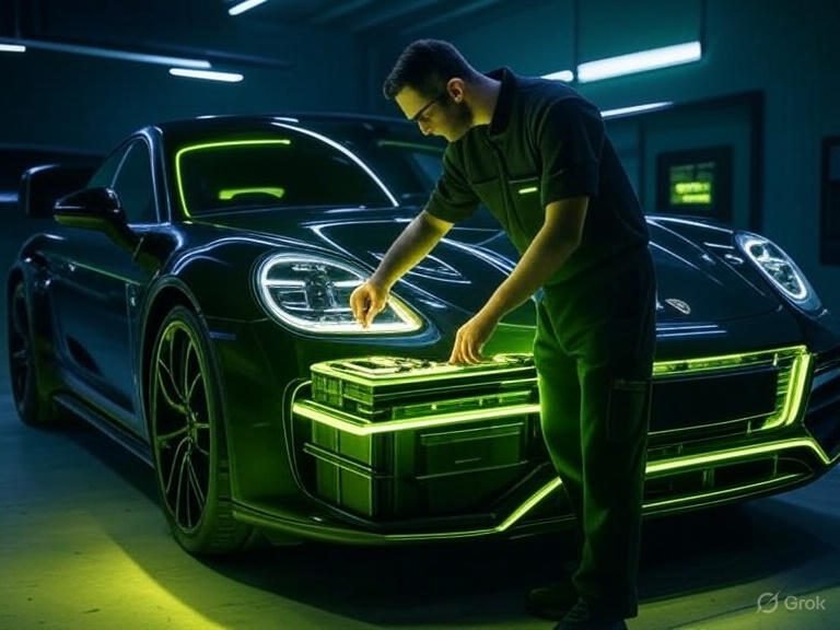Car battery replacement service at customer’s home in Dubai
