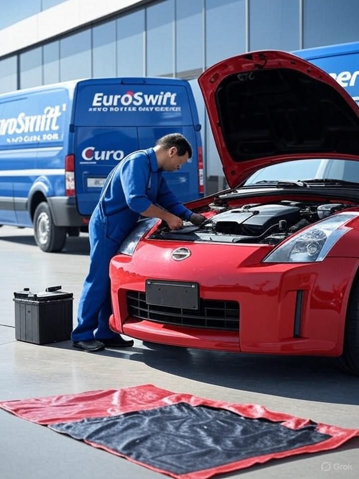 Car battery replacement in Dubai with transparent pricing by EUROSWIFT Auto Services