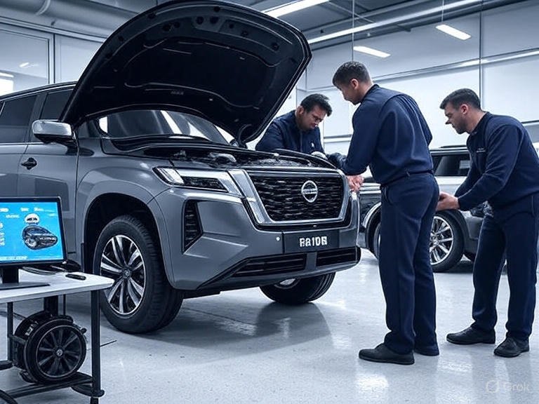 Nissan Patrol 2025 maintenance service in Dubai auto workshop with cost breakdown