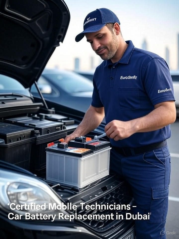 Certified Mobile Technicians – Professional Car Battery Replacement in Dubai