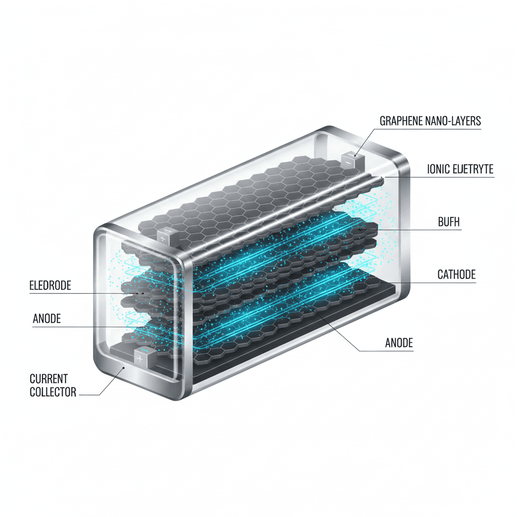 Graphene nanotechnology battery design