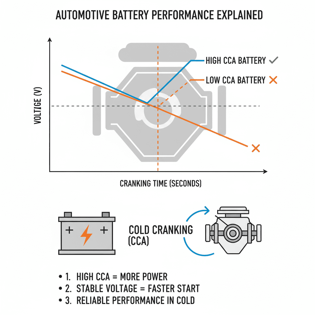 Battery CCA performance diagram