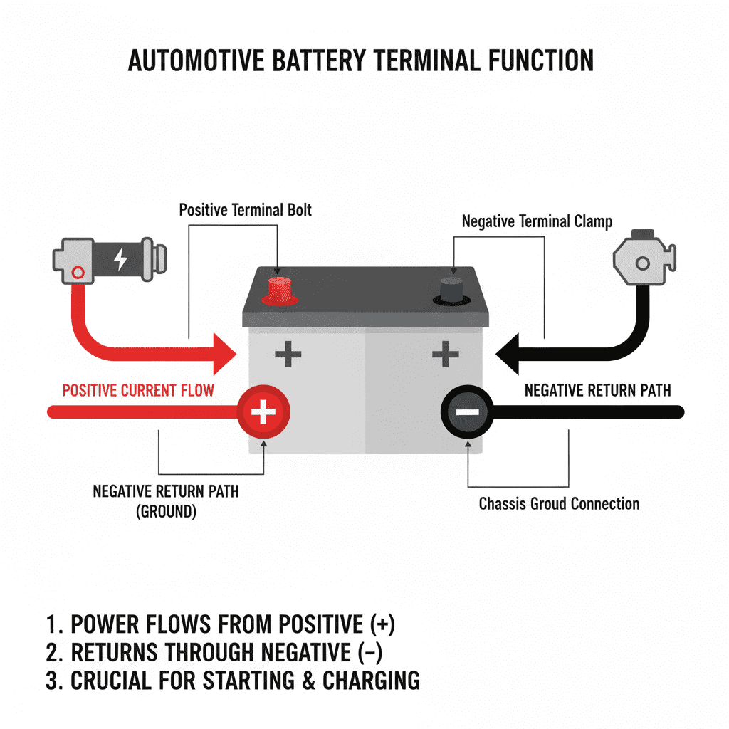 Battery terminal function diagram