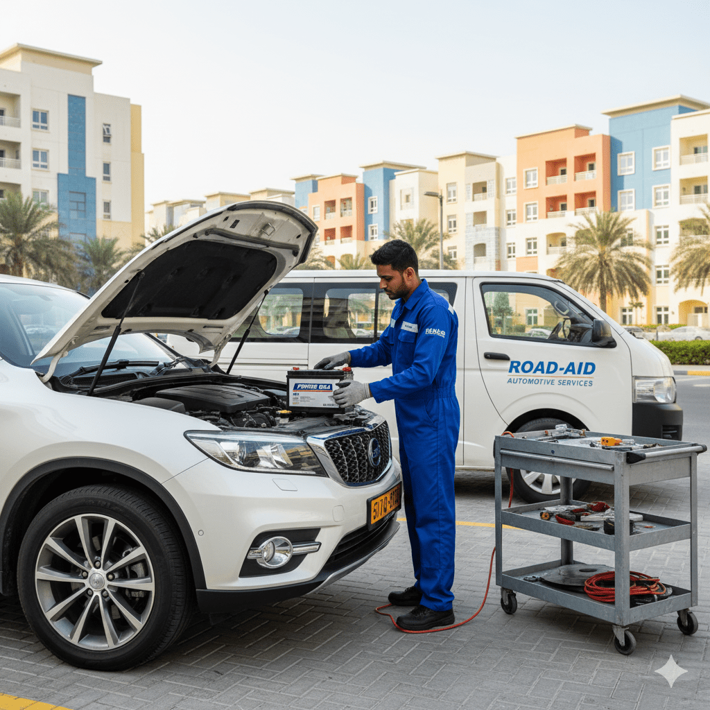 Car Battery Replacement in Discovery Gardens Dubai