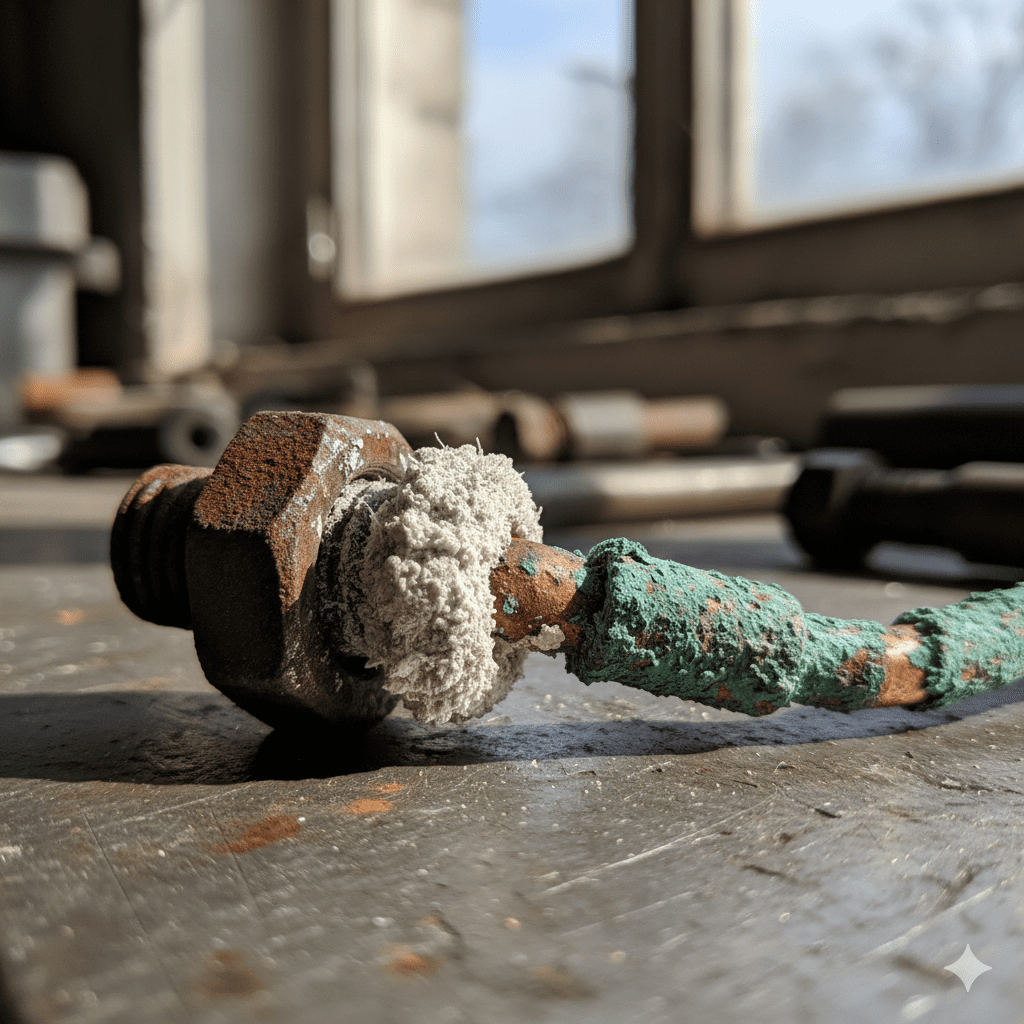 metal corrosion from battery acid