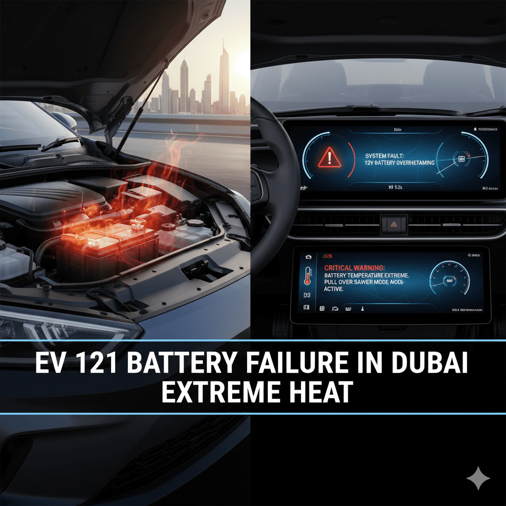 Dubai Heat Impact on Electric Vehicle 12V Battery Dubai