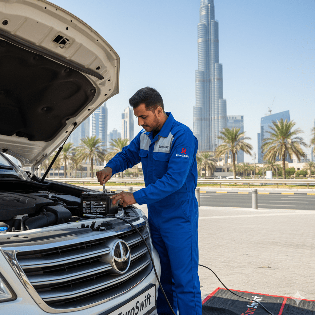 How EuroSwift Auto Services Makes Car Battery Replacement Faster in Dubai