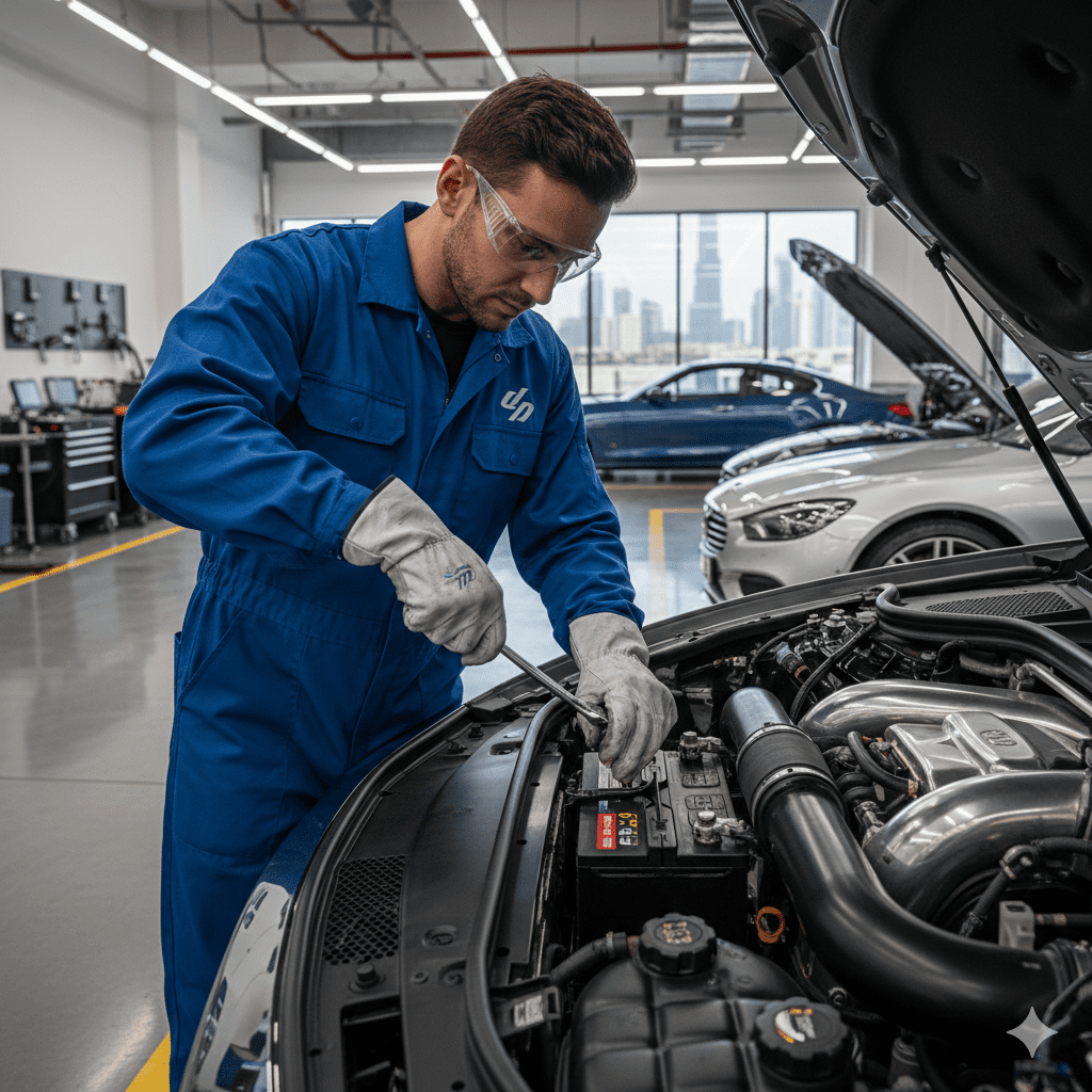 How to Safely Handle a Car Battery Dubai