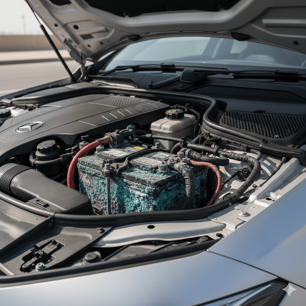 Impact of Long Parking Under Sun on Battery Electrodes – Dubai Drivers’ Guide