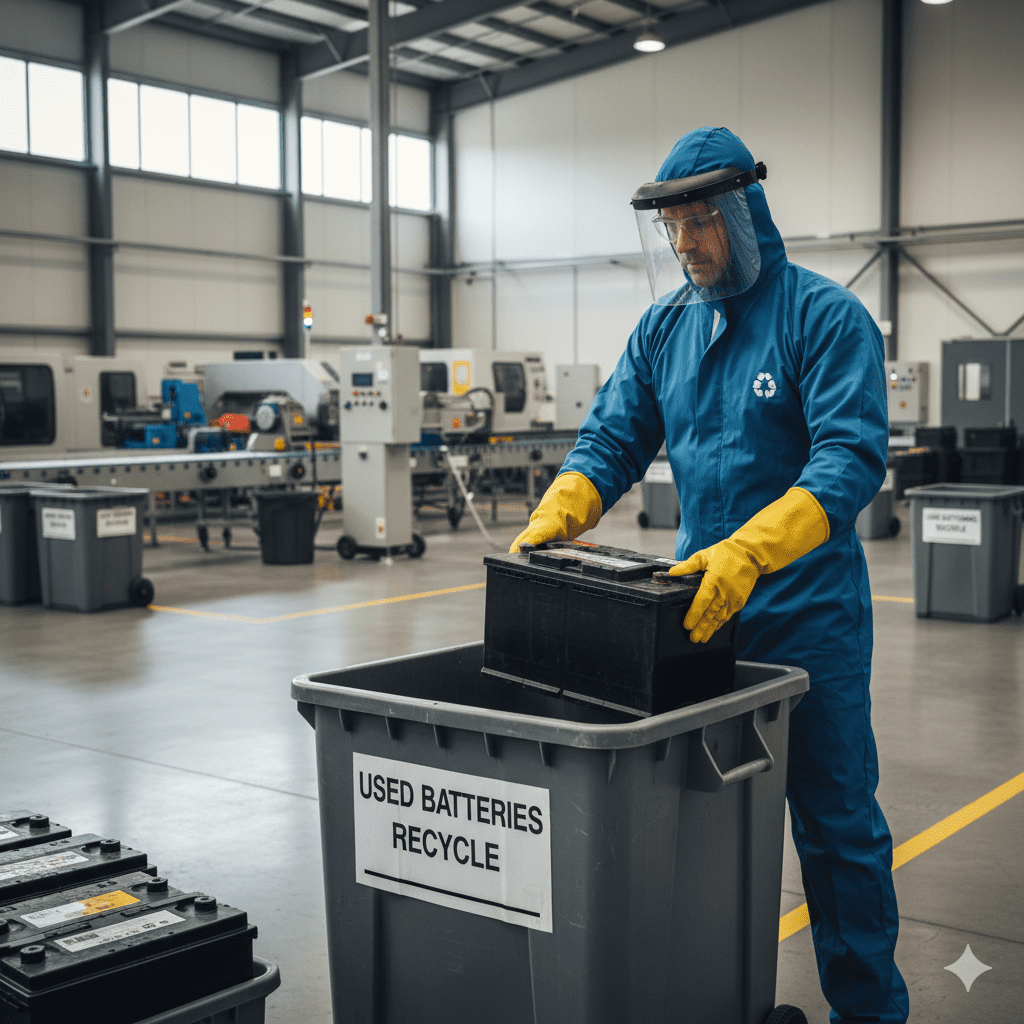 recycling used car batteries