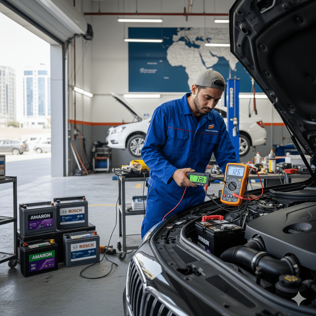 Battery voltage and capacity test in Dubai
