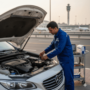 Read more about the article Car Battery Replacement in Al Garhoud Dubai | EuroSwift Auto Services