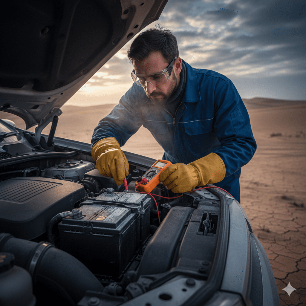 Cold temperature can freeze electrolyte and reduce battery efficiency. battery safety in cold conditions