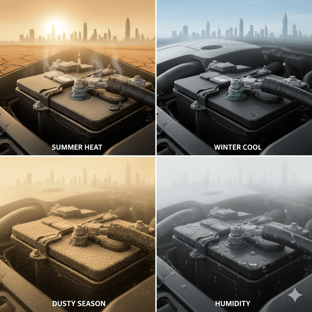 Seasonal Battery Performance Changes in UAE
