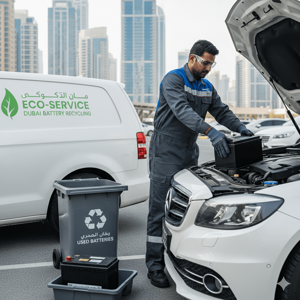eco-friendly battery replacement Dubai