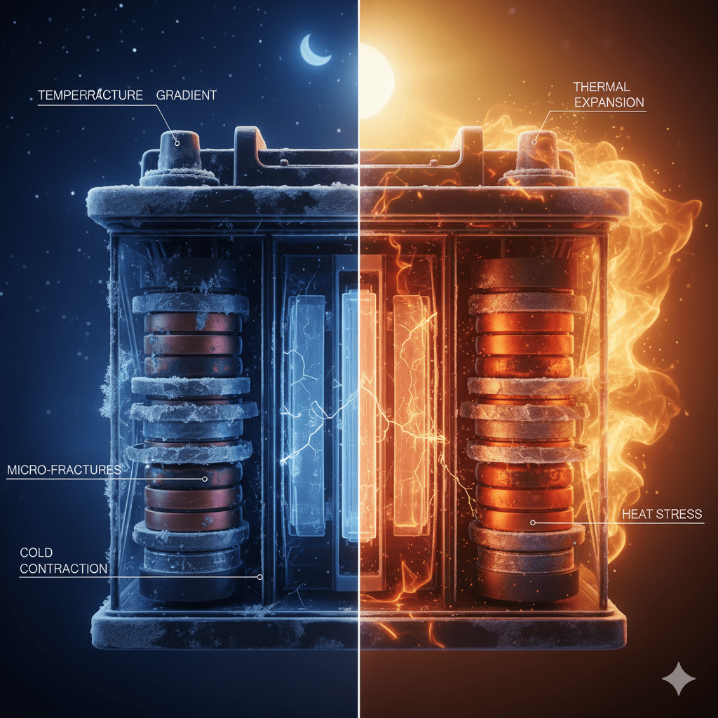 How Night–Day Temperature Swings Impact Battery Cells Dubai
