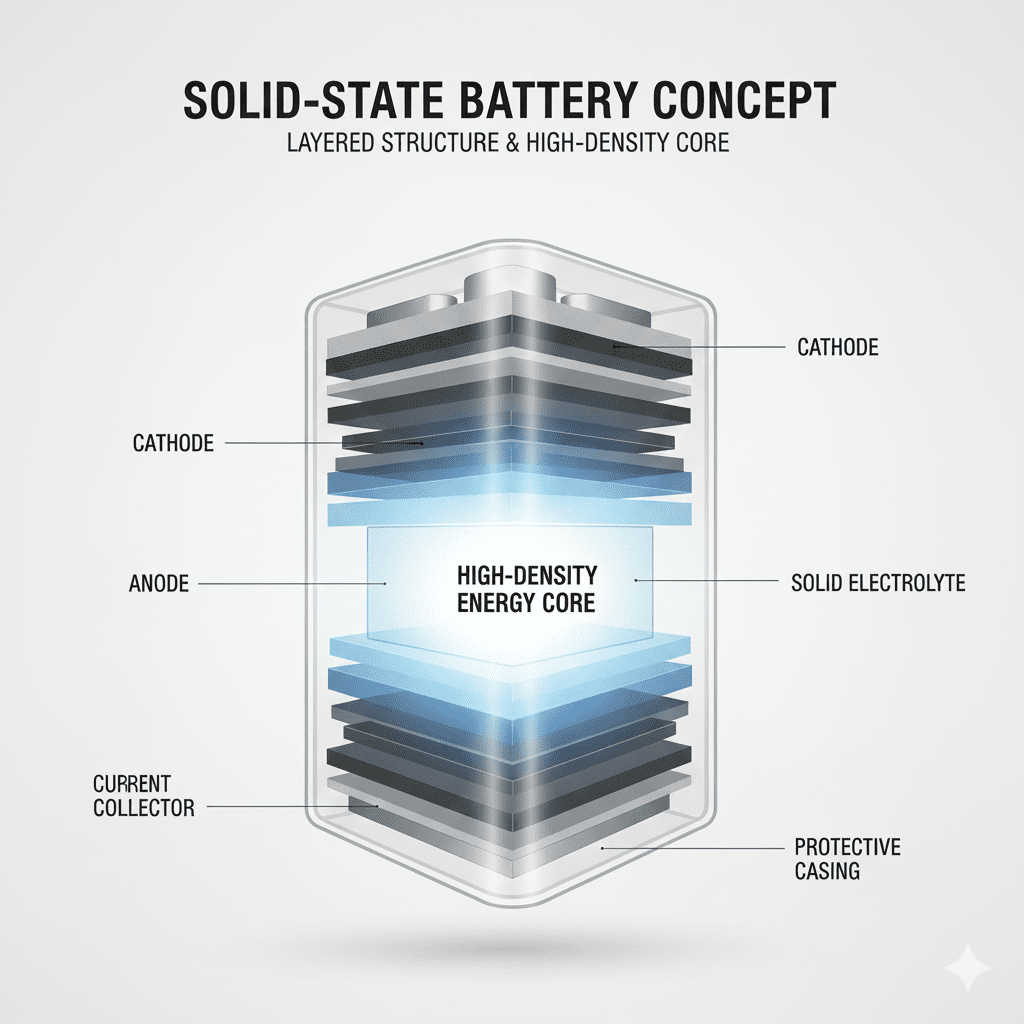 Solid-state EV battery design