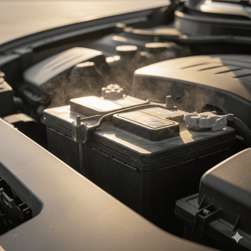 Sun Exposure Impact on Battery Casing Dubai