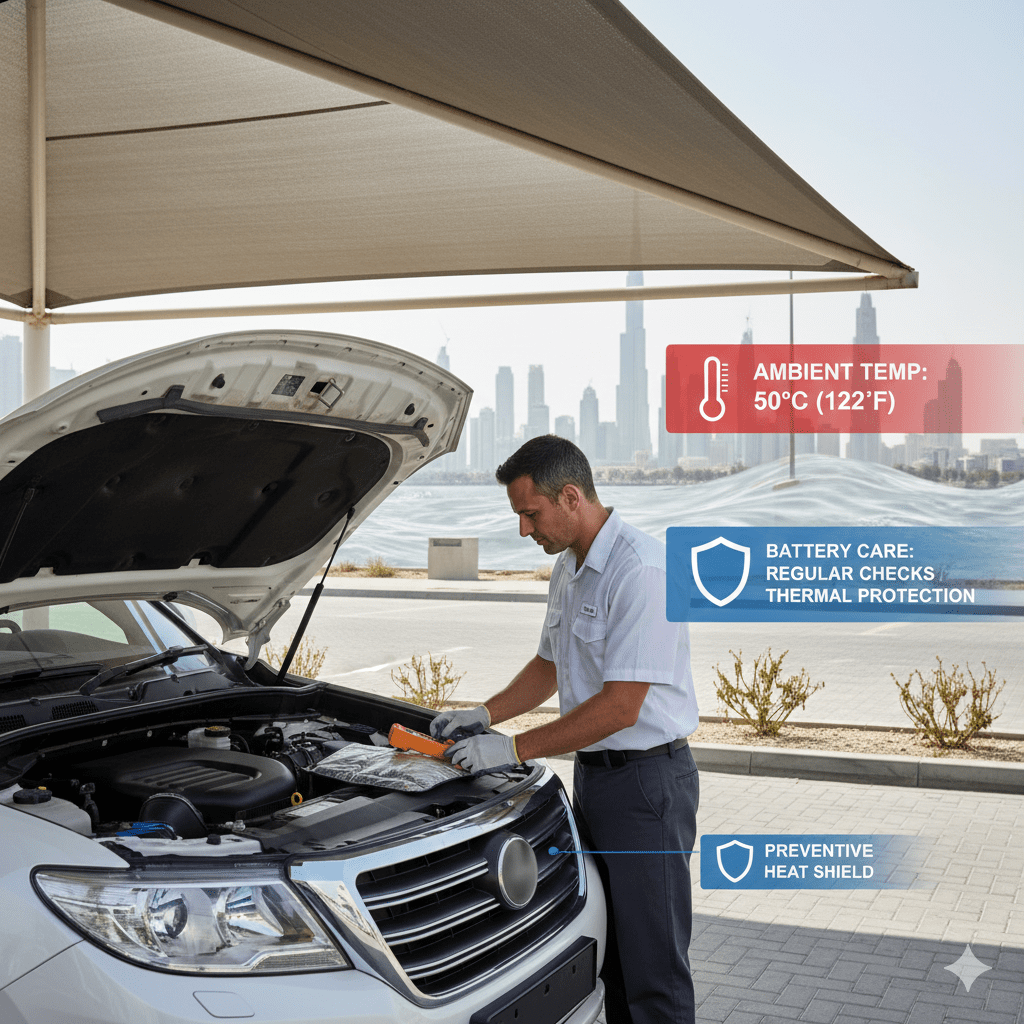 Best Practices for Car Batteries in Extreme Heat Dubai