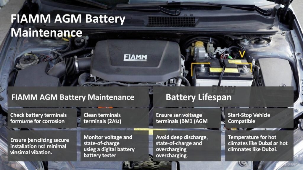 FIAMM AGM Battery Maintenance Steps