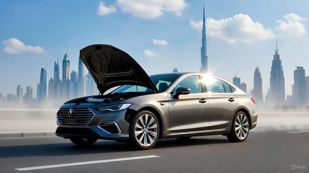 Extreme heat in Dubai is the leading cause of sudden car battery failure Car battery died Dubai