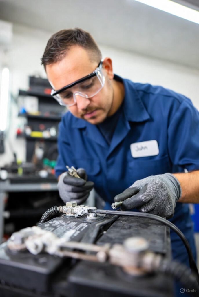 Diagnosing Car Battery Terminal Corrosion