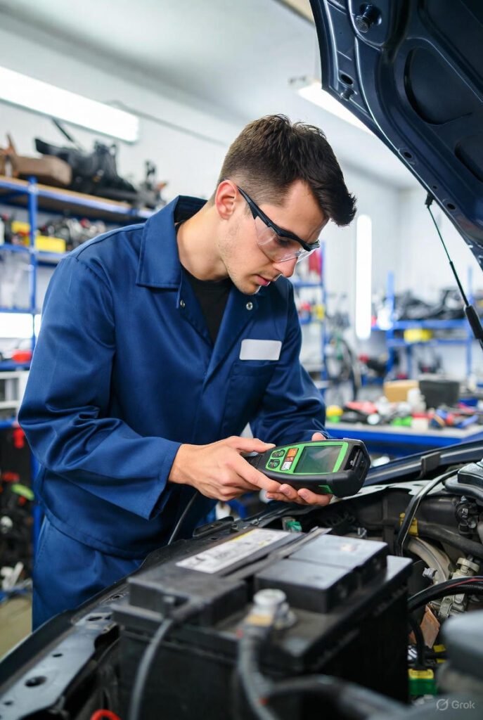 Car battery health check Dubai
