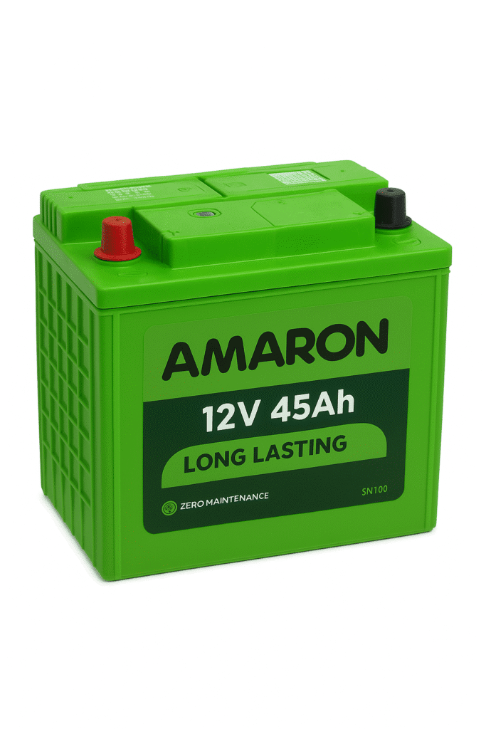 Amaron Battery 12V 45Ah full-size view for cars in Dubai