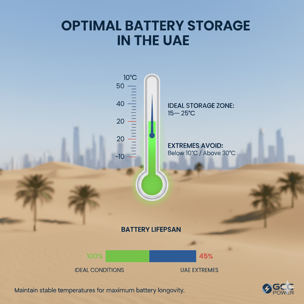 Ideal Battery Storage Temperatures for UAE Region Dubai