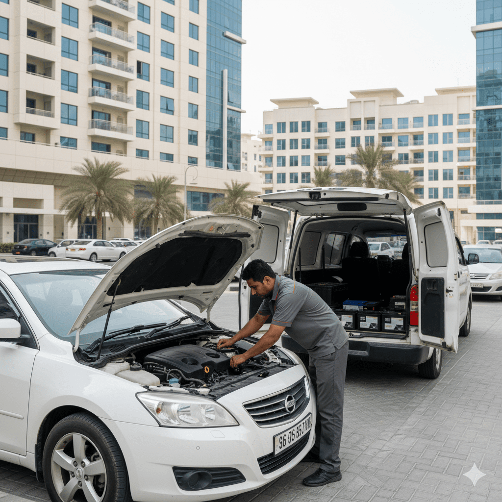 Car battery replacement in DubaiLand Dubai