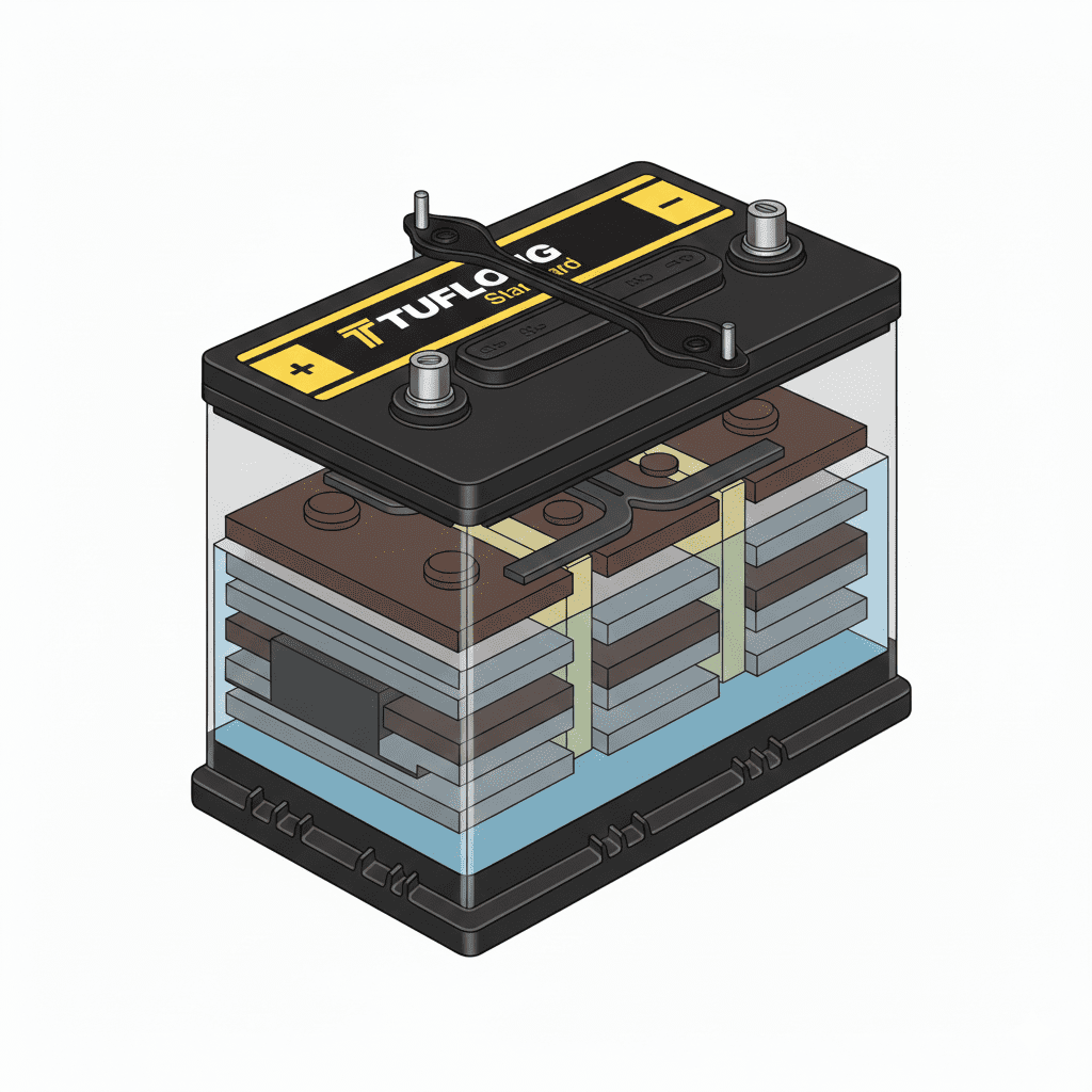 Absorbent Glass Mat technology inside TUFLONG AGM Battery
