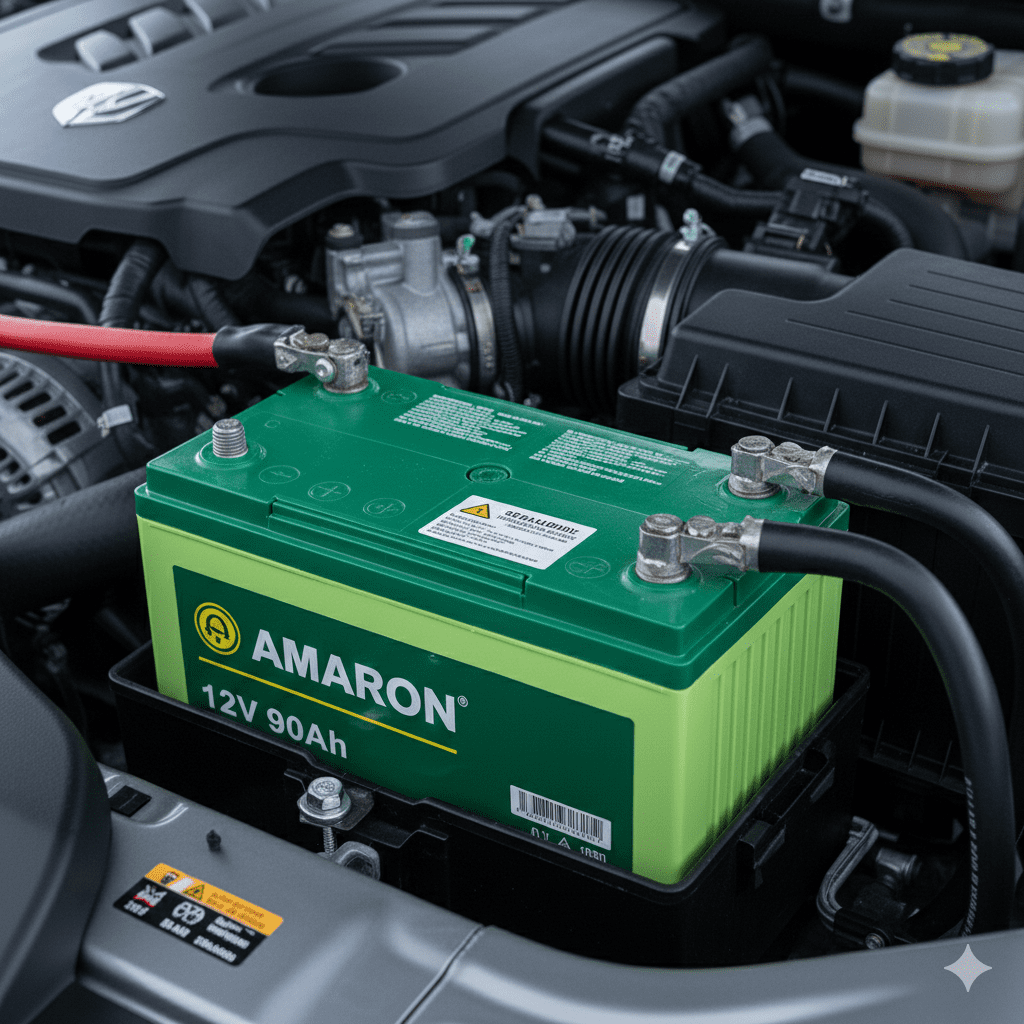 Amaron 12V 90Ah maintenance free battery