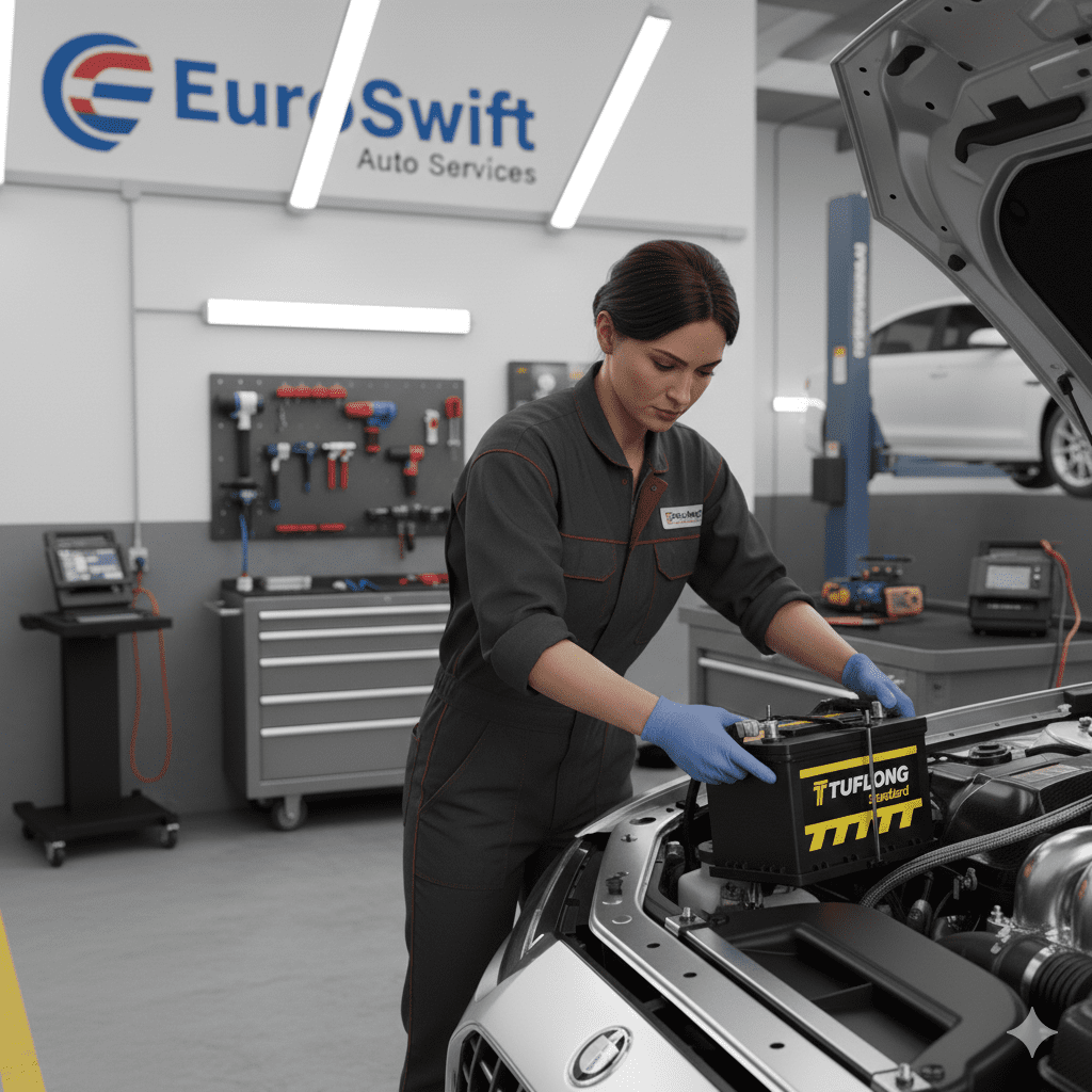 Why choose EuroSwift Auto Services for TUFLONG Standard Battery replacement