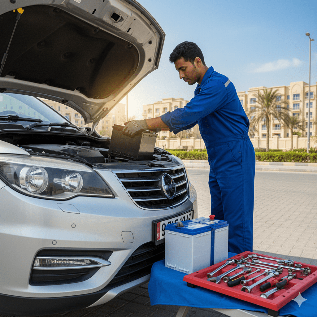 Car Battery Replacement in Liwan Dubai
