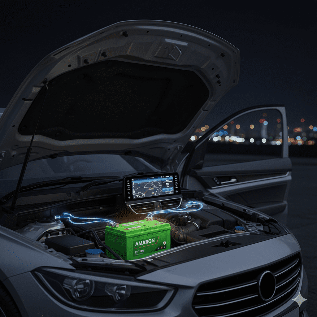 Long backup power car battery supporting vehicle electronics