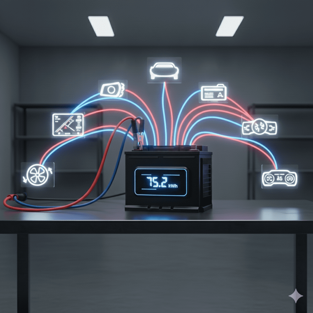 Car battery charging while running vehicle accessories