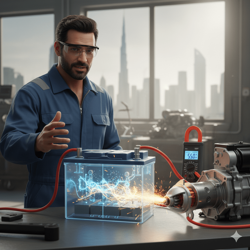 What Happens Inside a Car Battery When Engine Starts Dubai
