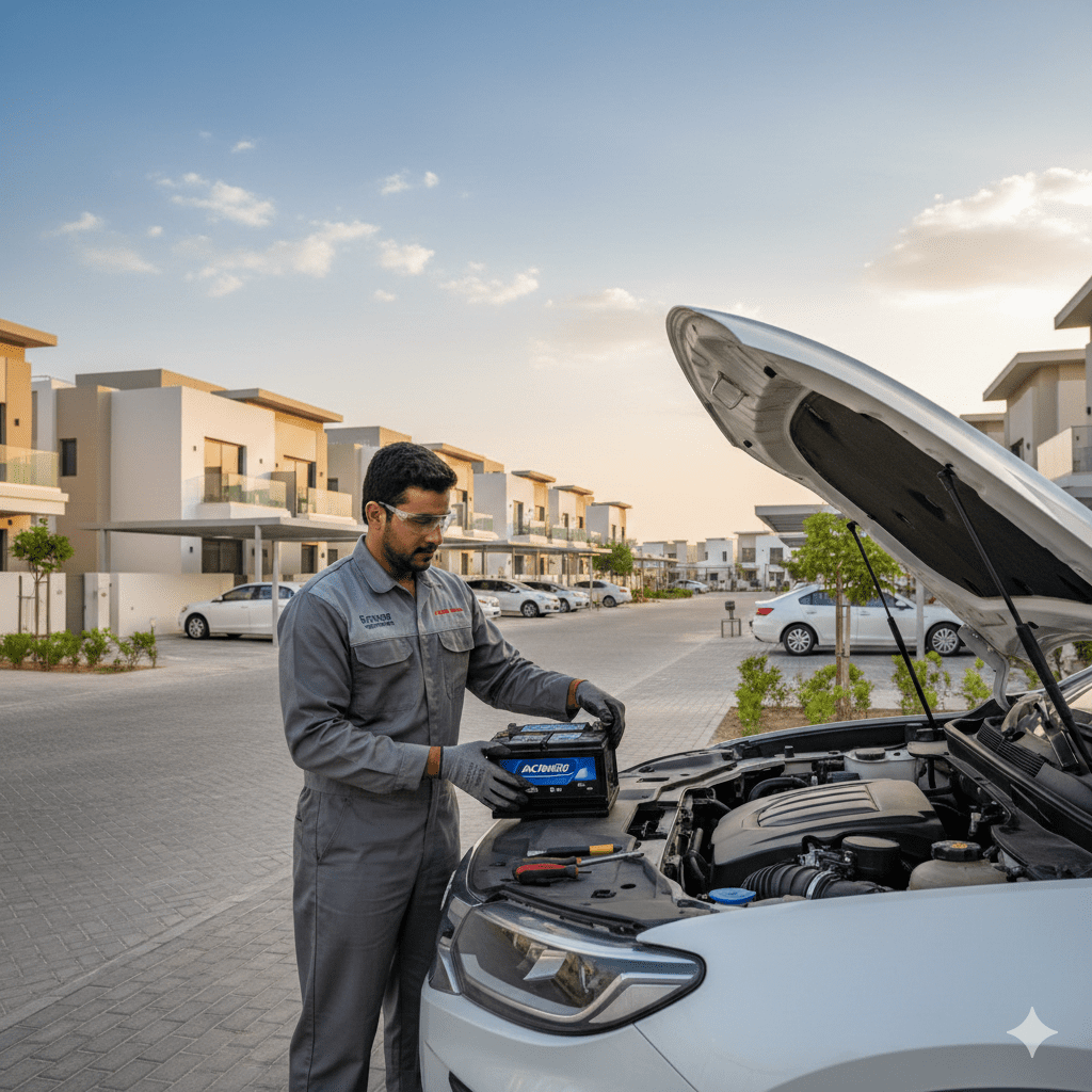 Car Battery Replacement in Emaar South Dubai