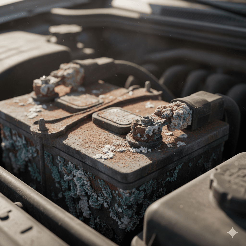 Desert Climate Effects on Battery Oxidation