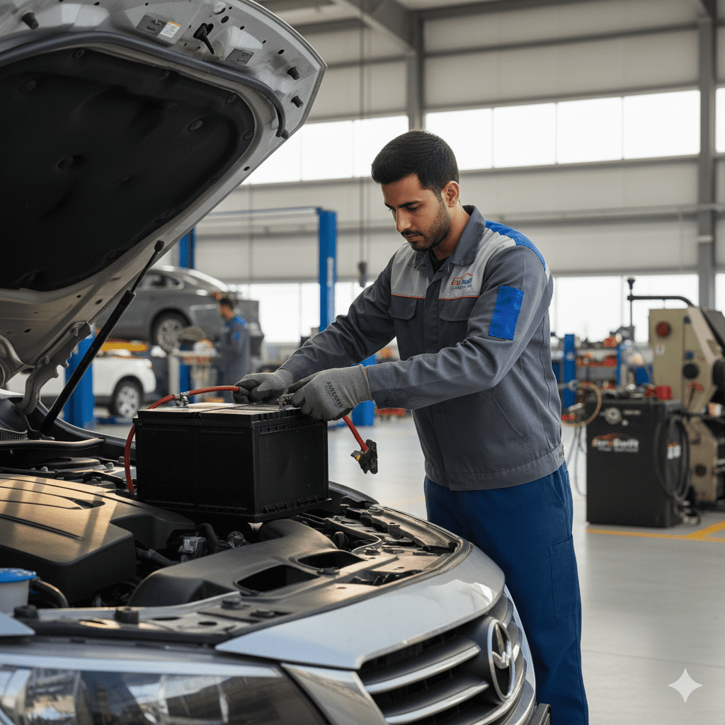 Car Battery Replacement in Al Warsan Industrial Dubai
