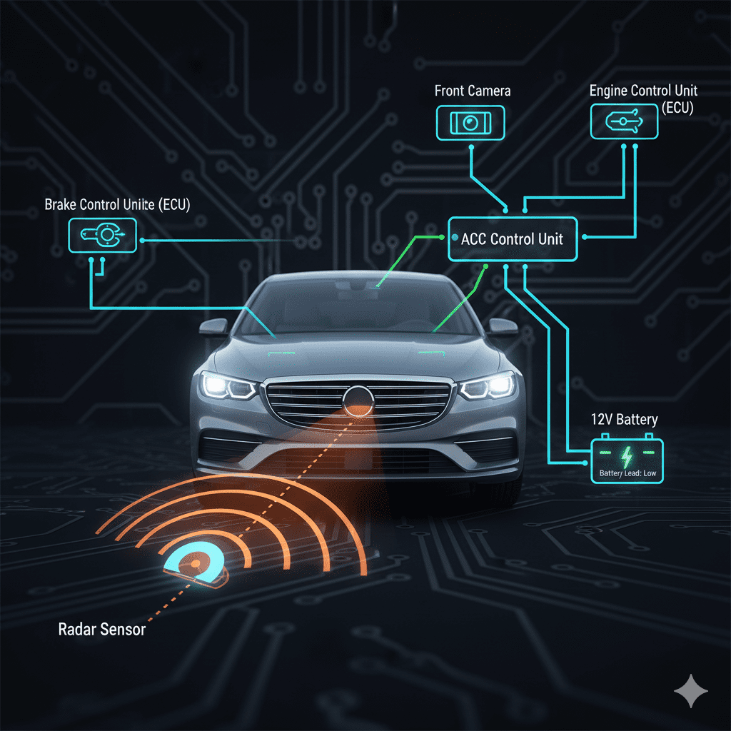 Adaptive cruise control battery load