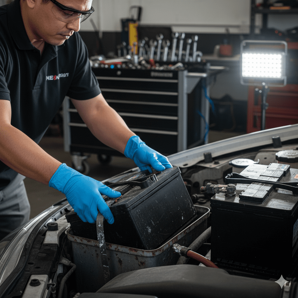 Professional battery replacement service
