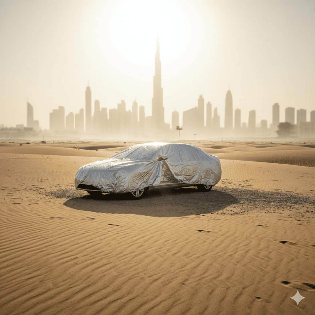 Shaded parking protects car battery from heat.