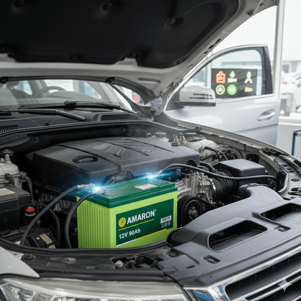 Strong engine start battery delivering instant ignition power