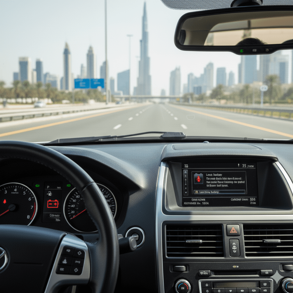 Heat-related false battery warnings Dubai