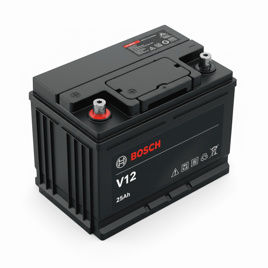 Top angle photo of Bosch V12 – 25Ah battery