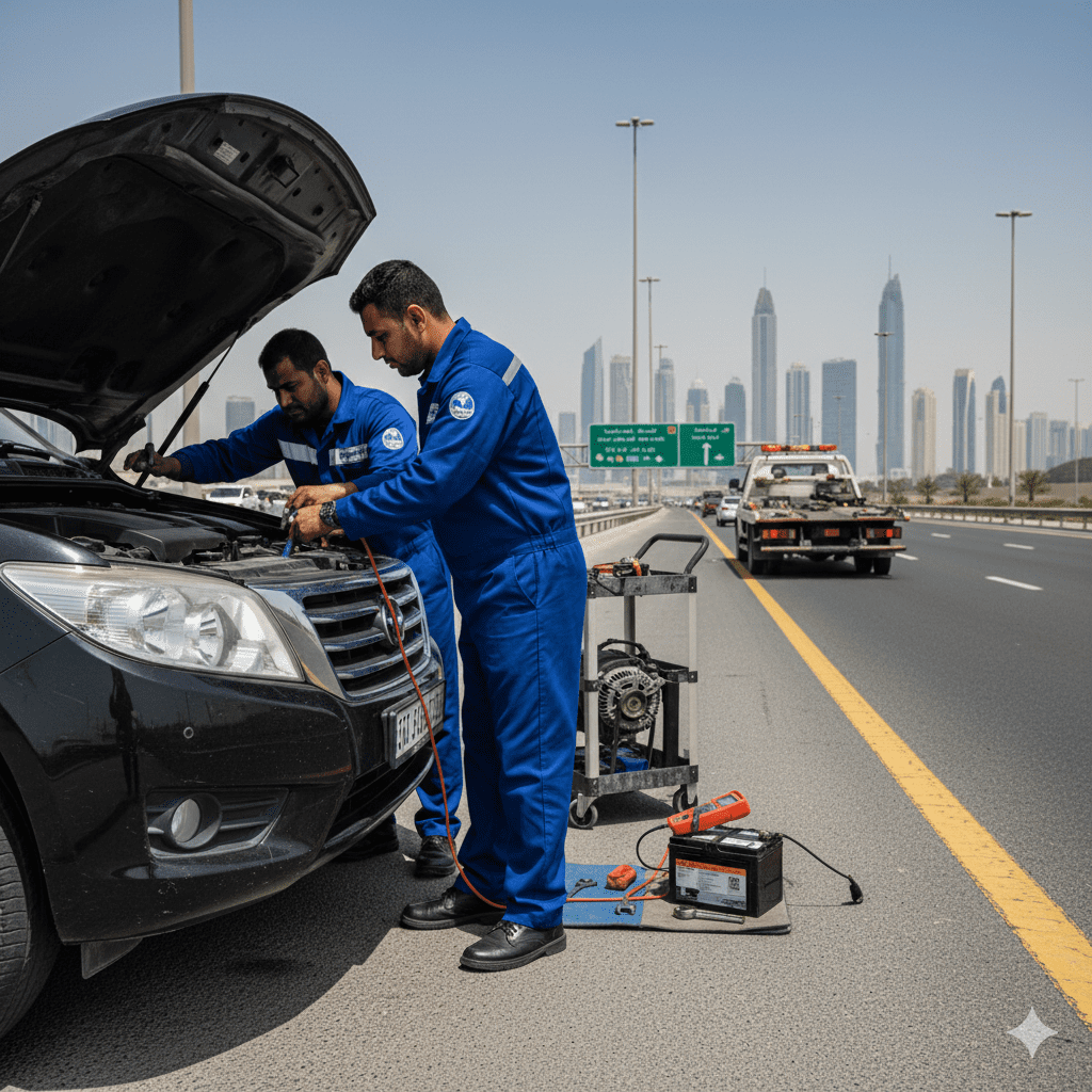 Mobile alternator, expert technician and battery replacement service in Dubai