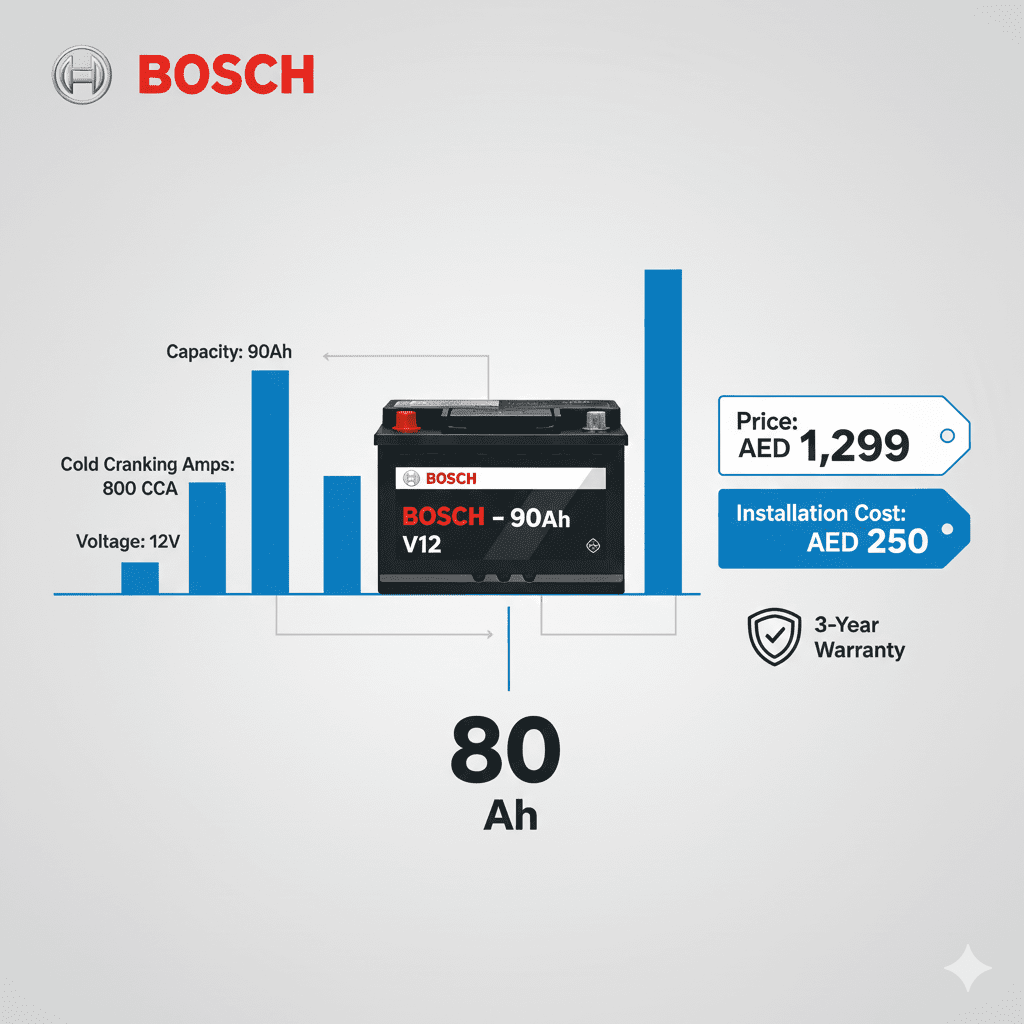 Bosch V12 90Ah battery price guide and cost considerations