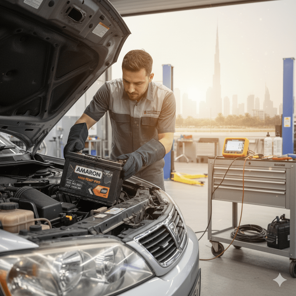 Heat-resistant battery replacement in Dubai