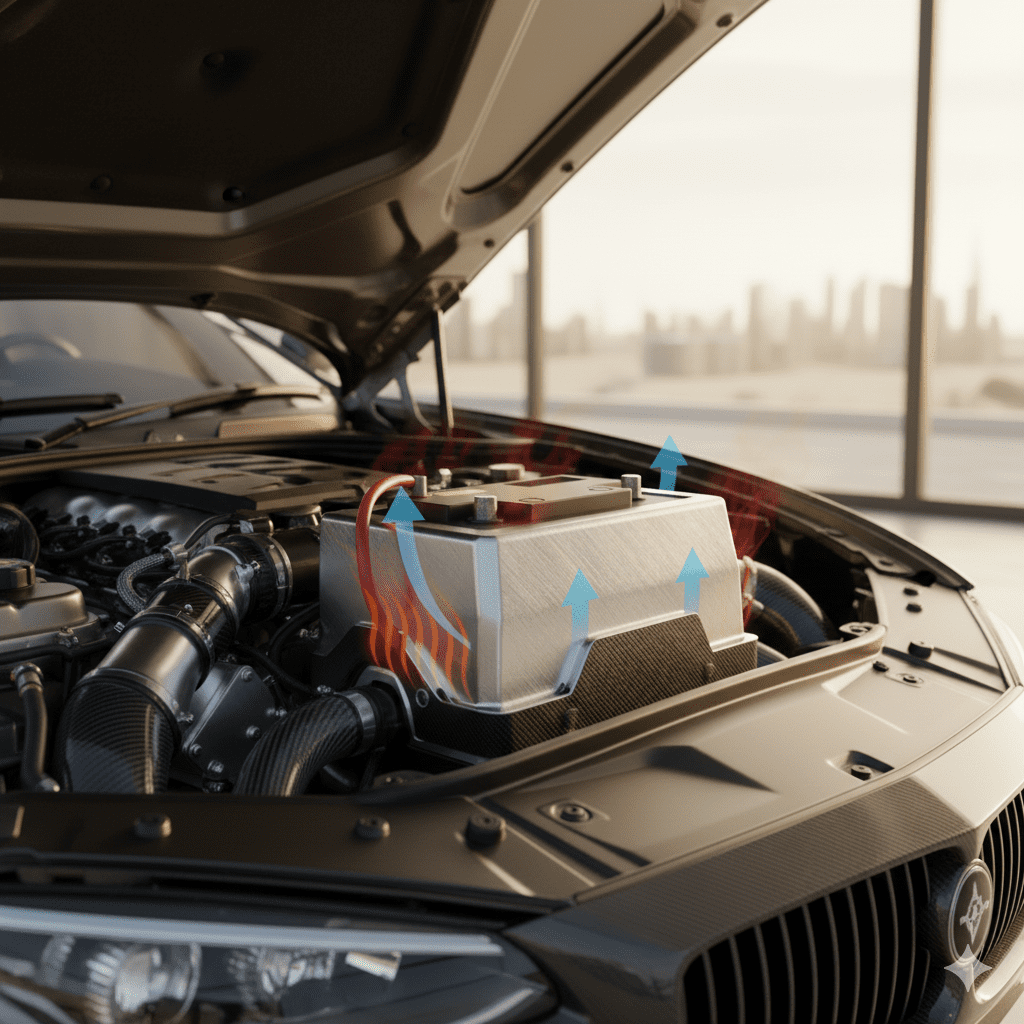 Car battery heat prevention methods